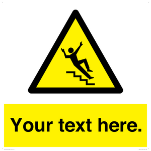 Custom Slippery Stairs Sign
